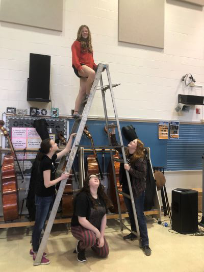 Basses on a Ladder